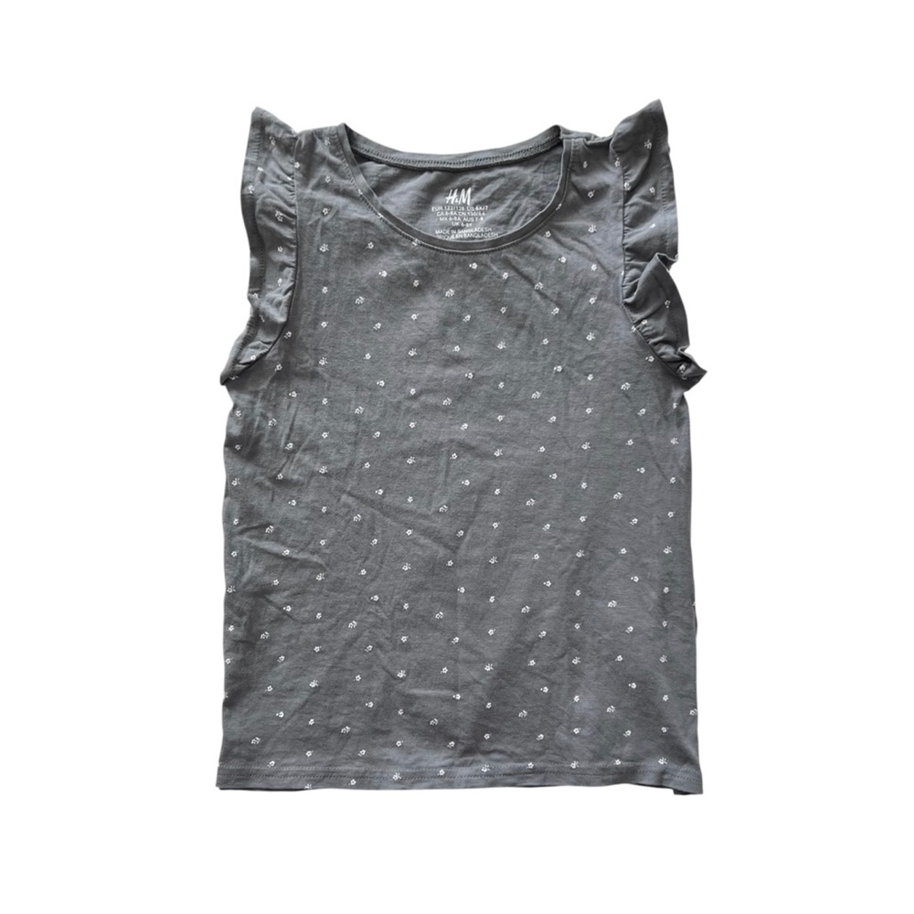 H&M girls ruffle trimmed tank
